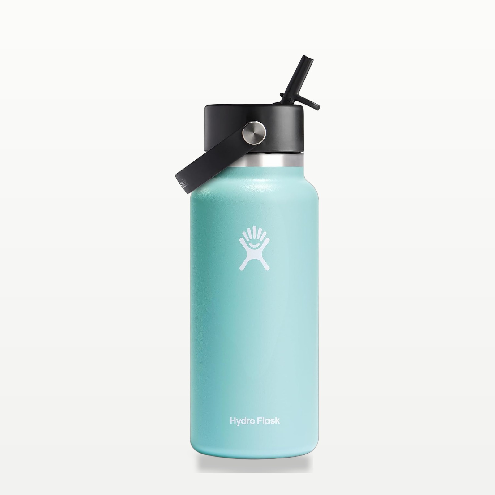 Hydro Flask 32 oz Wide Mouth Water Bottle with Flex Straw Cap, Dew