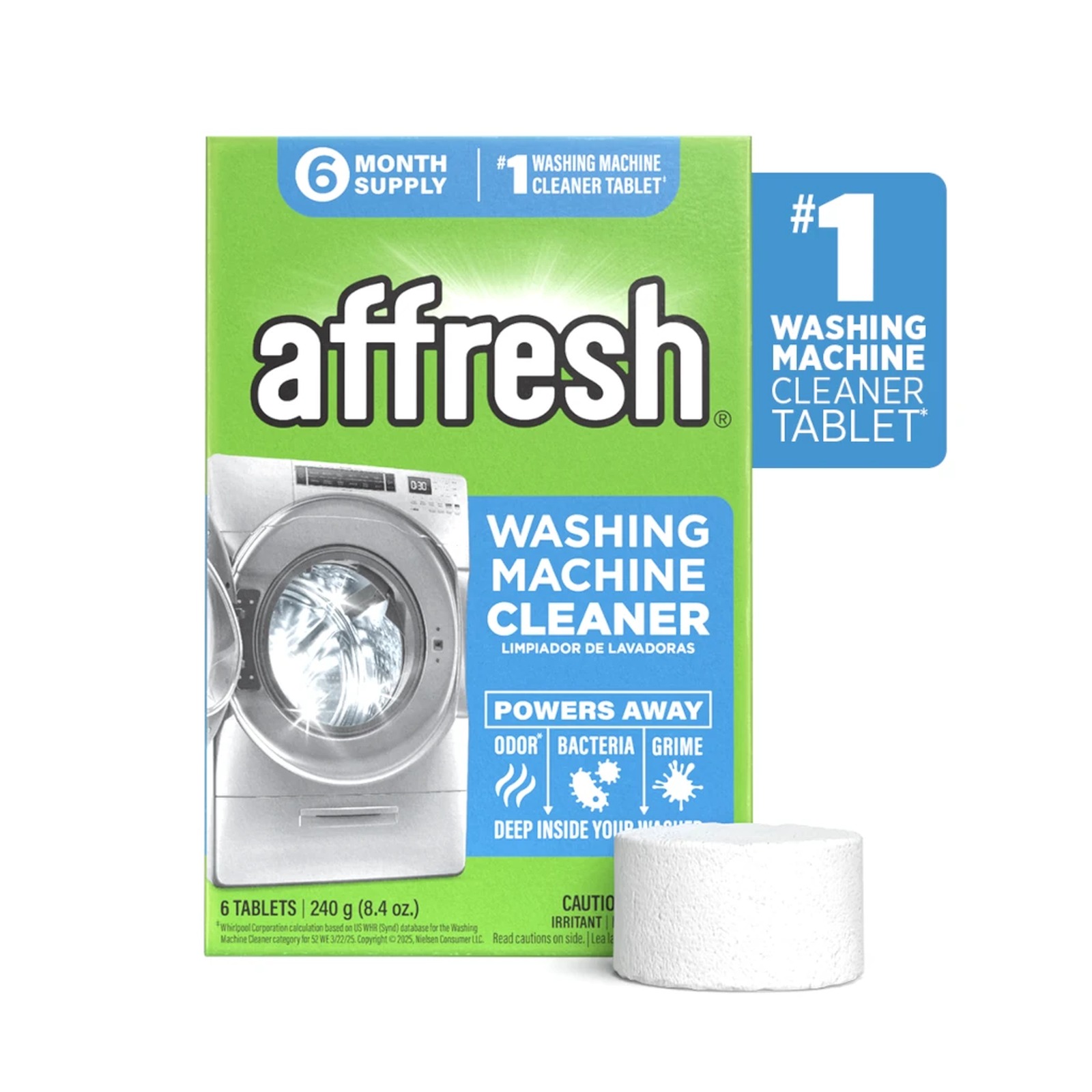 Affresh Washing Machine Cleaner Tablets, 6 Count
