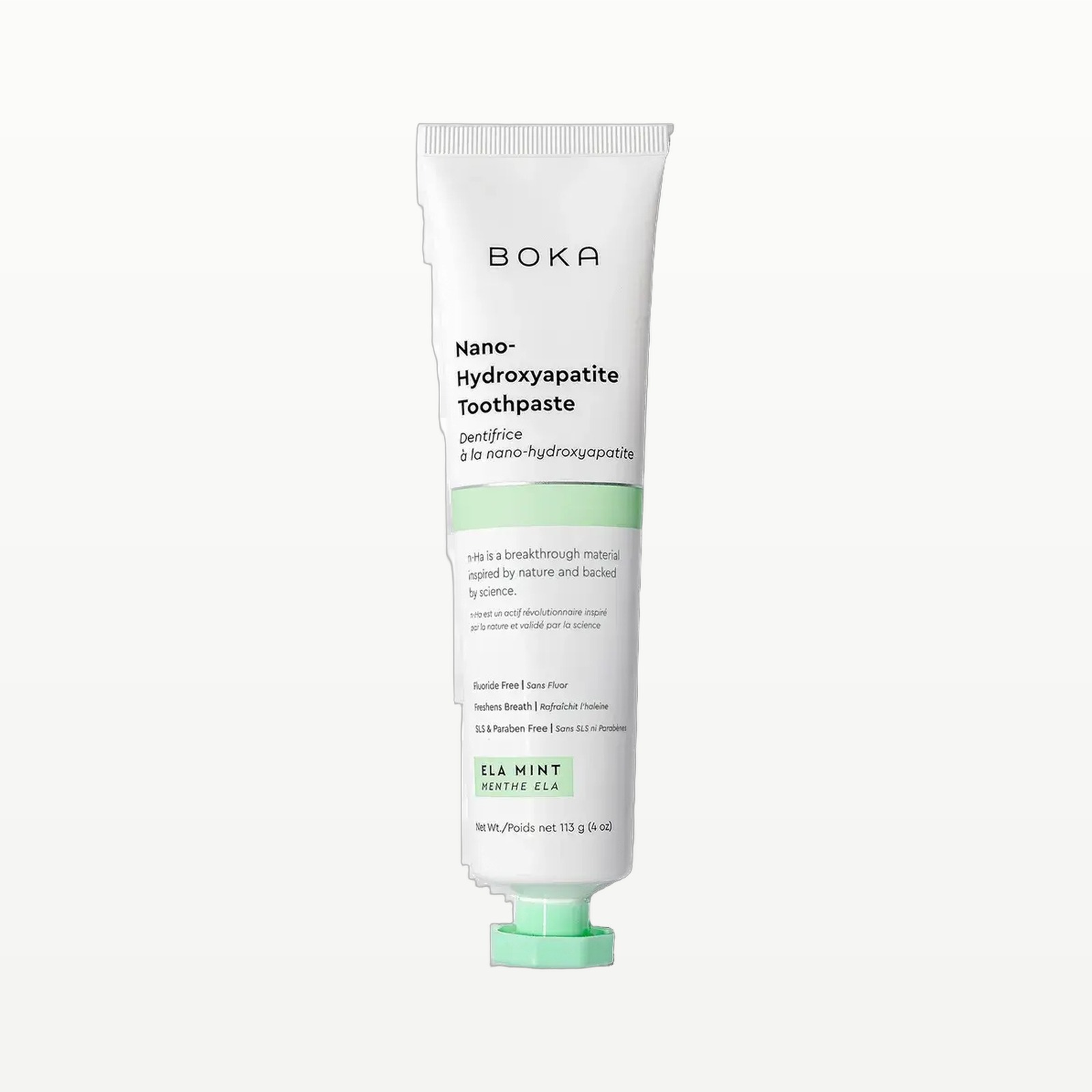 Boka Nano-Hydroxyapatite Toothpaste, Fluoride-Free, Ela Mint, 4 oz
