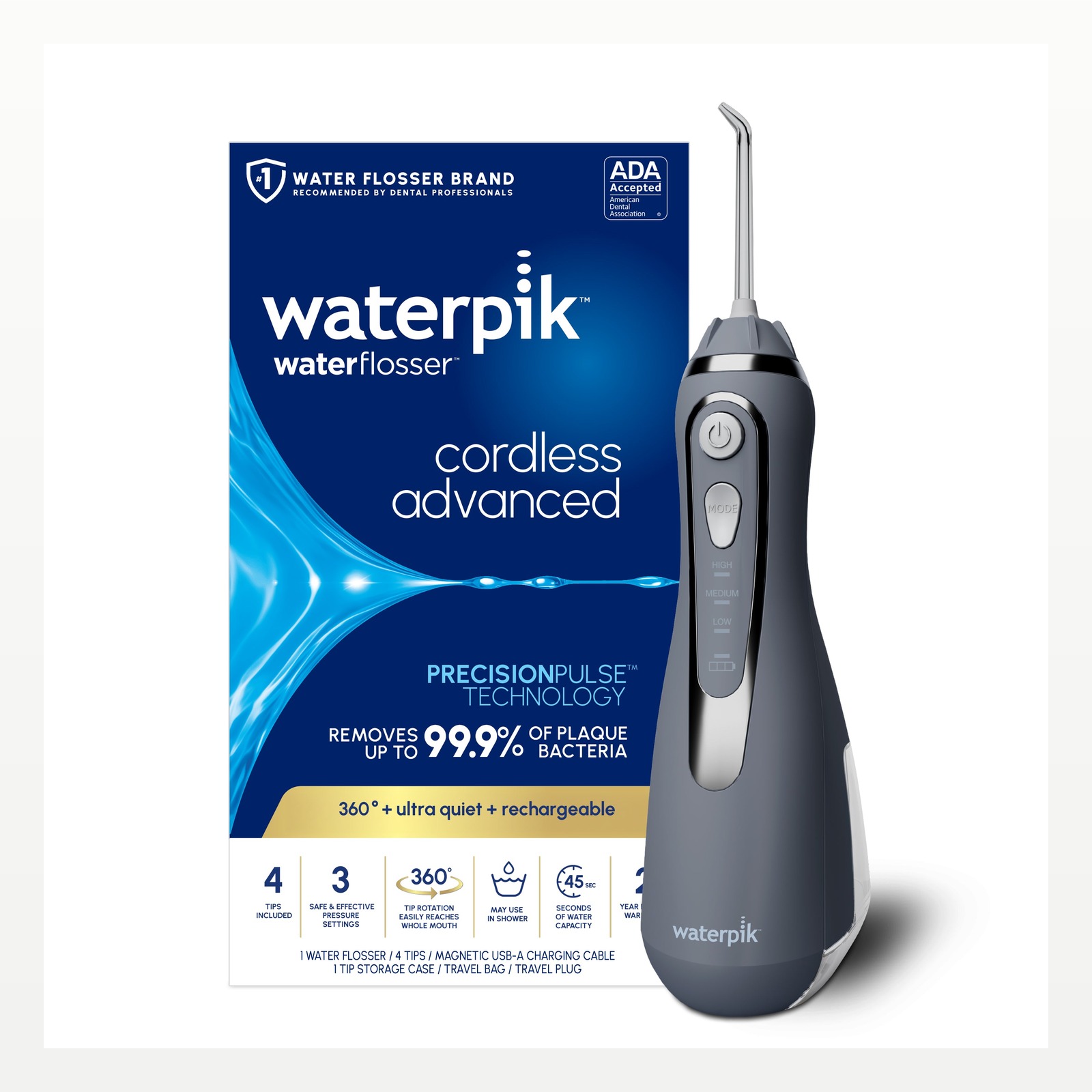 Waterpik Cordless Advanced 2.0 gray