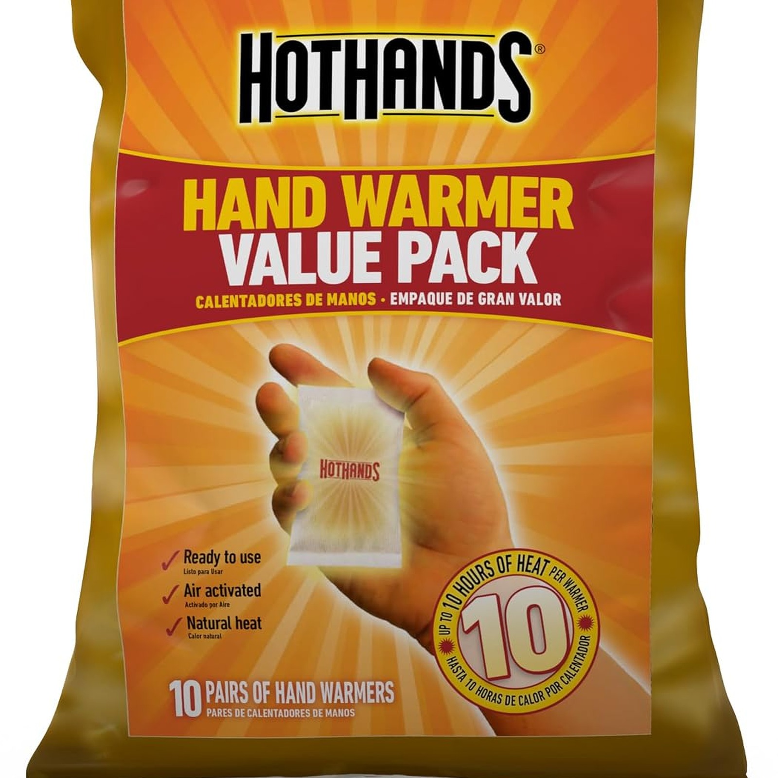 HotHands Hand Warmers Value Pack, 10 Pairs