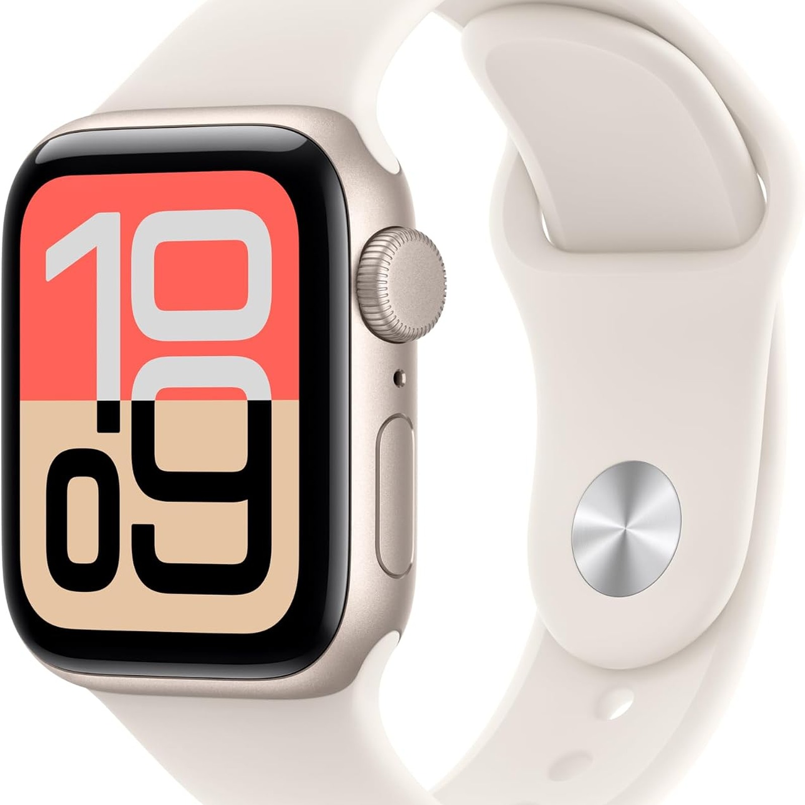 Apple Watch SE 3 [GPS 40mm] Starlight Aluminum Case with Starlight Sport Band - S/M