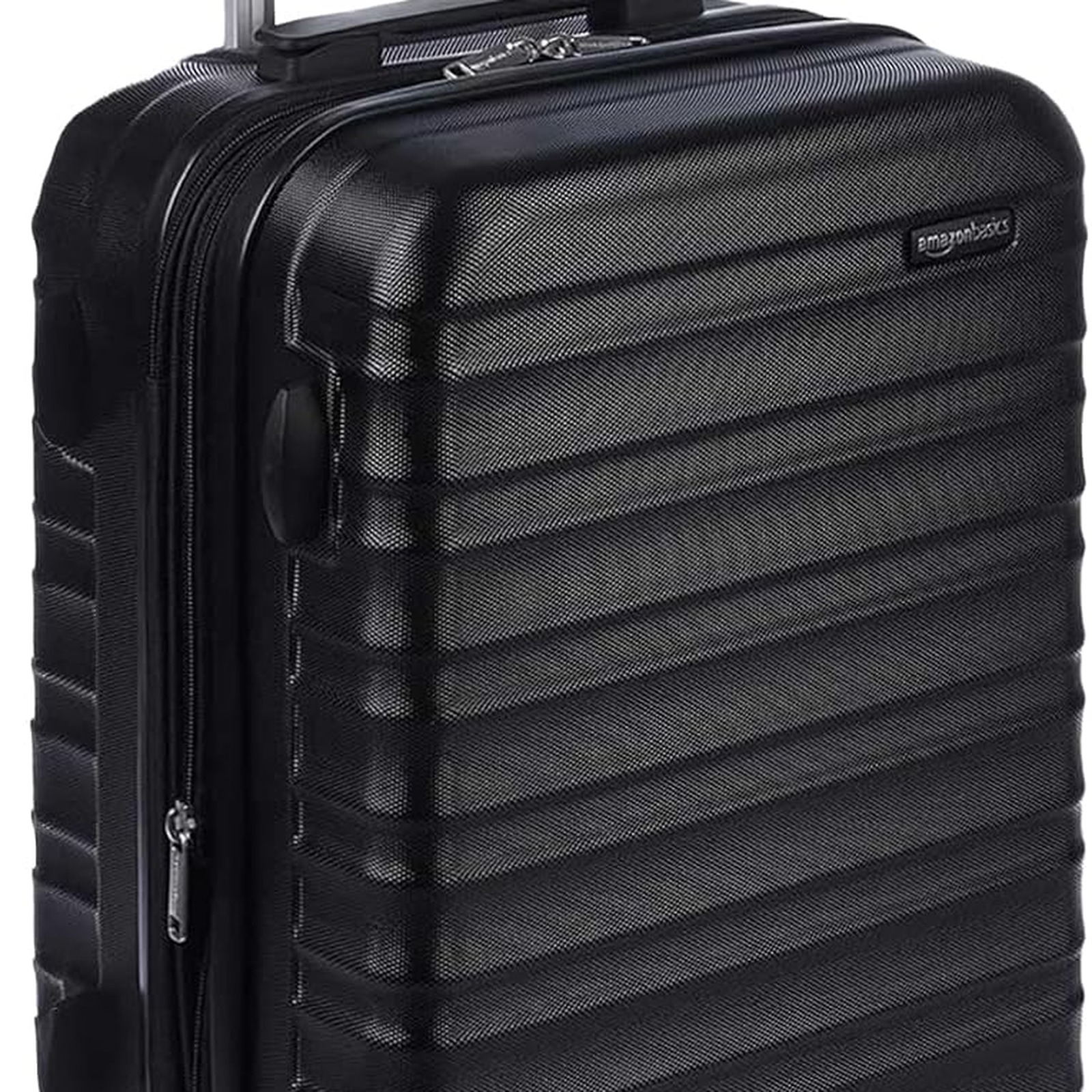 Amazon Basics 21" Hardside Carry-On Luggage with Spinner Wheels, Black