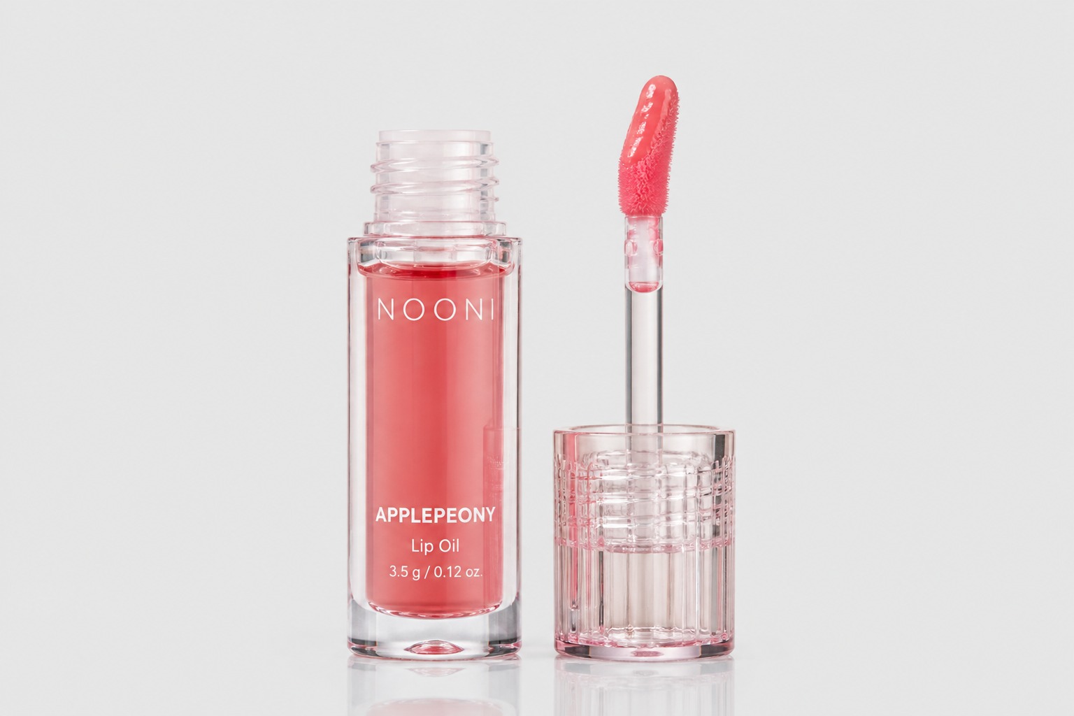 NOONI Korean Lip Oil - Applepeony - pH Color-Changing Plumping Lip Gloss, 0.12 F