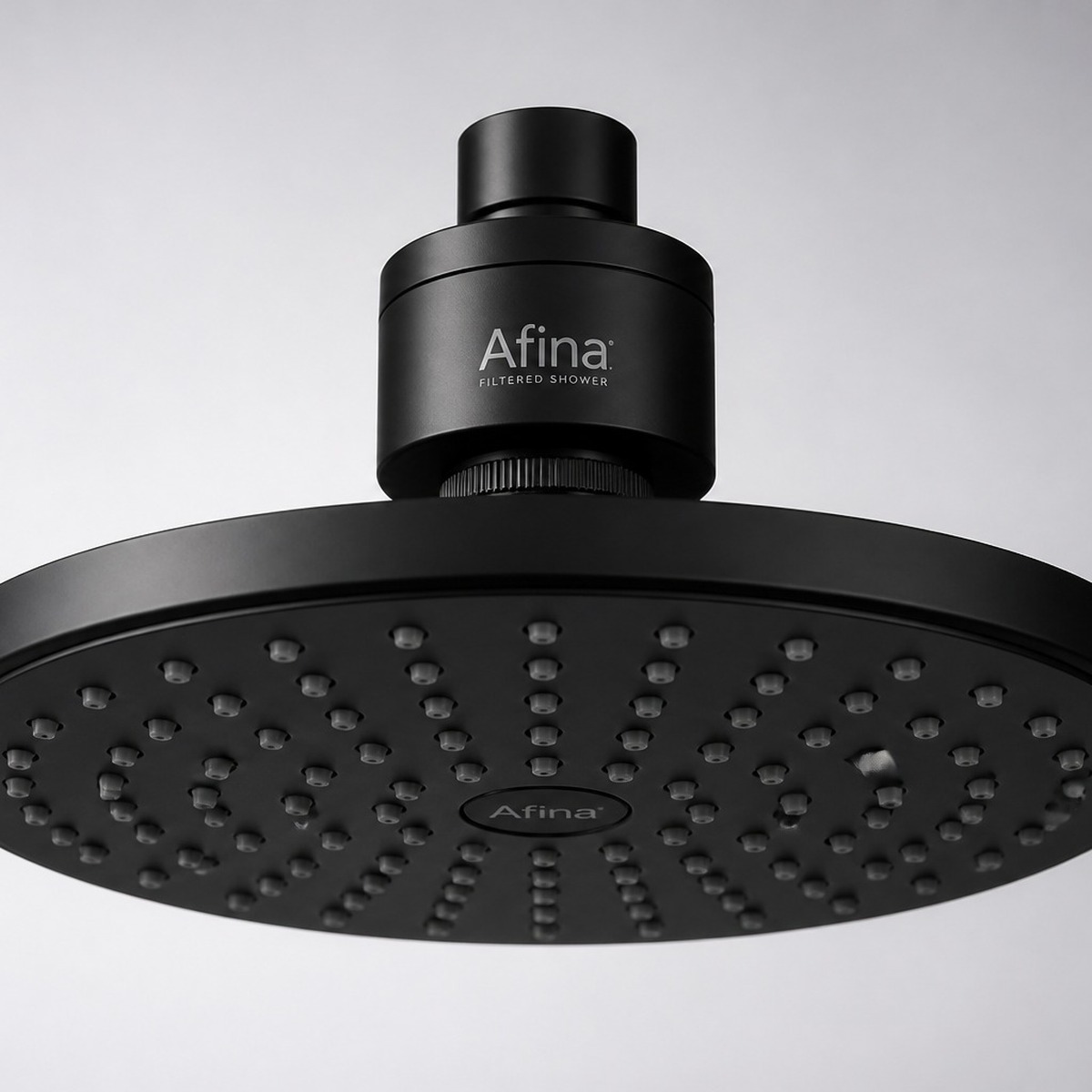 Afina Filtered Shower Head High Pressure Rainfall, Matte Black, KDF-55