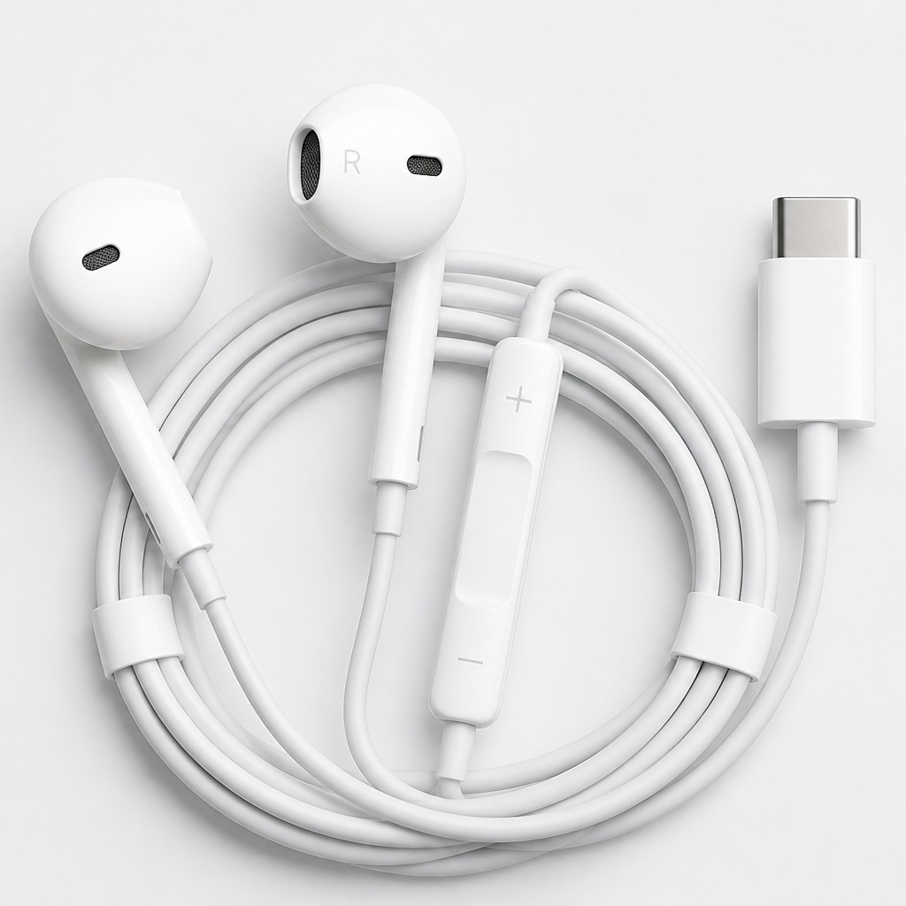 Apple EarPods Headphones with USB-C Plug, Wired Earbuds with Remote