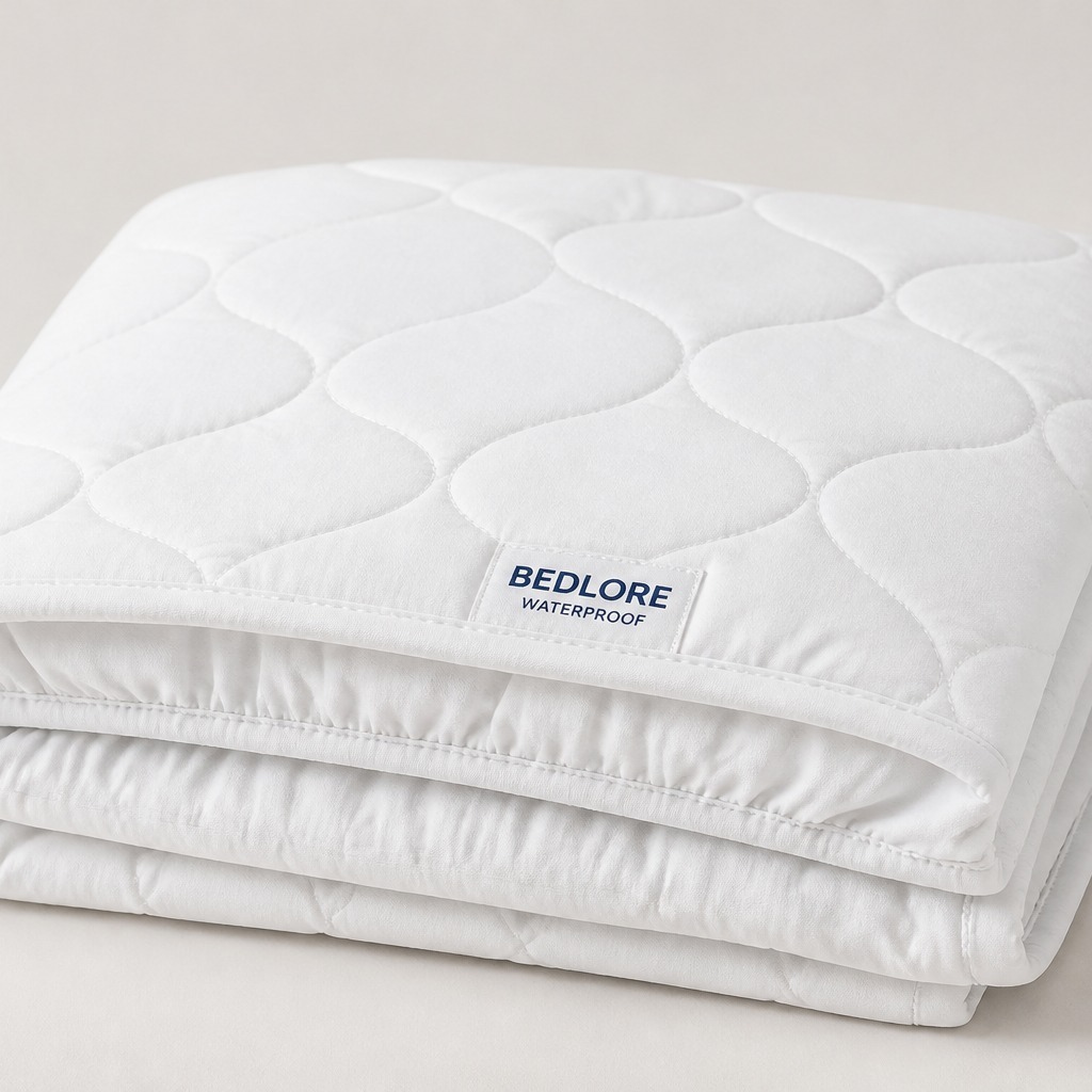 BEDLORE Waterproof Mattress Protector, Queen, White, Deep Pocket 6"-18"